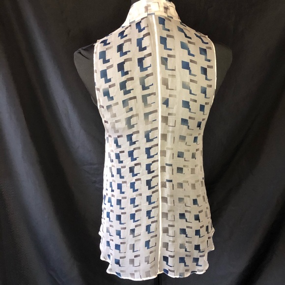 Rozae Nichols sheer sparkly blouse. SZ Small - Picture 4 of 9